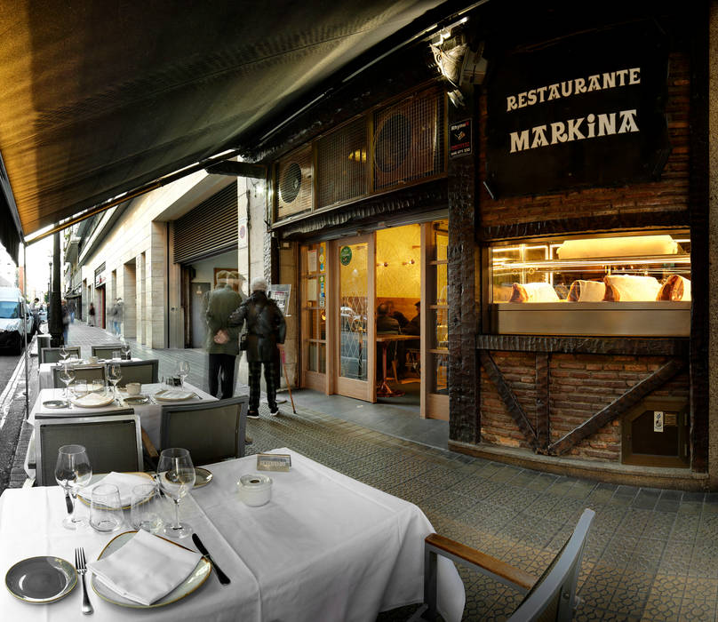 Proyecto hostelería en tiempo récord, restaurante Markina, Bilbaodiseño Bilbaodiseño Espacios comerciales Locales gastronómicos