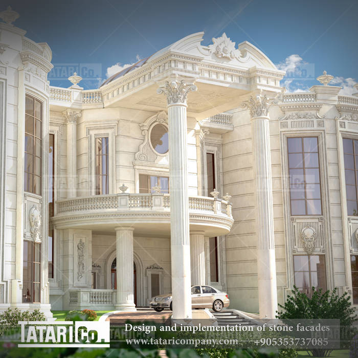 تصميم قصر السيد عبد الله الخوري , tatari company tatari company Classic style houses Stone