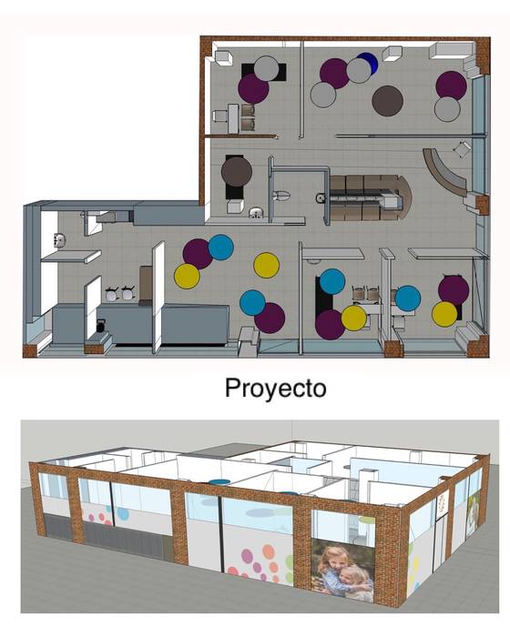 PROYECTO Y EJECUCION: Clinica GROW CLINIC. Montecarmelo- Madrid, Arquide Estudio, reforma y rehabilitación en Madrid Arquide Estudio, reforma y rehabilitación en Madrid Modern Walls and Floors