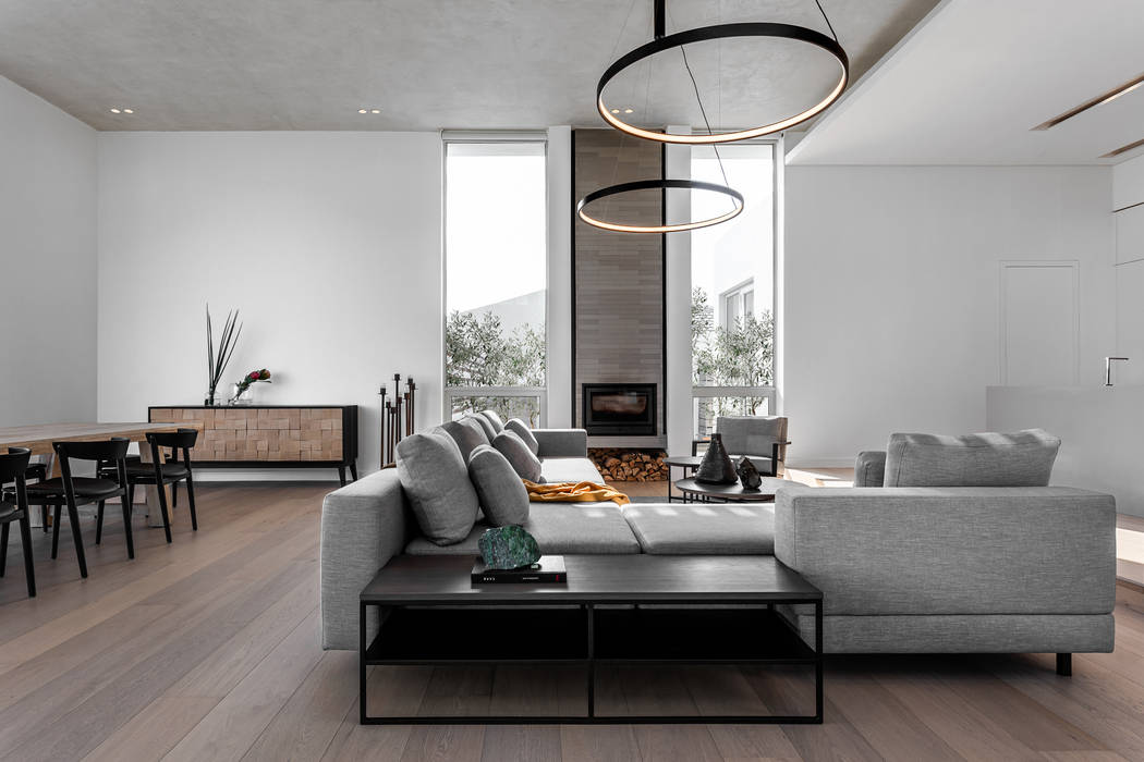 D 13 , GSQUARED architects GSQUARED architects Minimalist living room