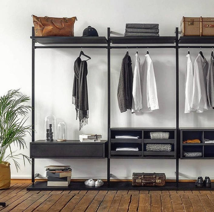Популярная гардеробная система UNO raumplus, Raumplus Raumplus Industrial style dressing room Storage