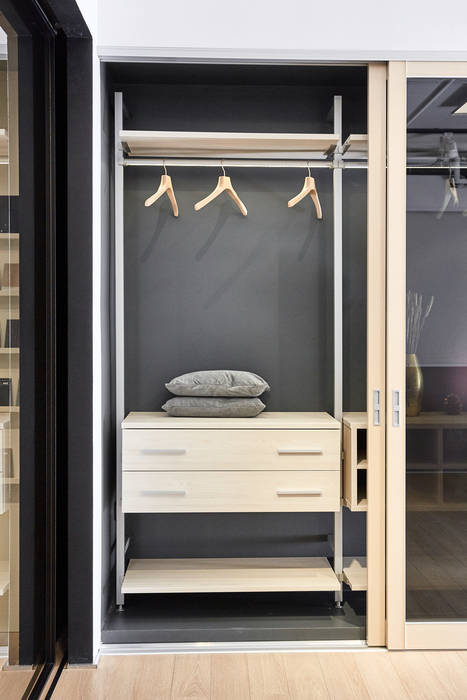 Популярная гардеробная система UNO raumplus, Raumplus Raumplus Minimalist style dressing rooms Storage