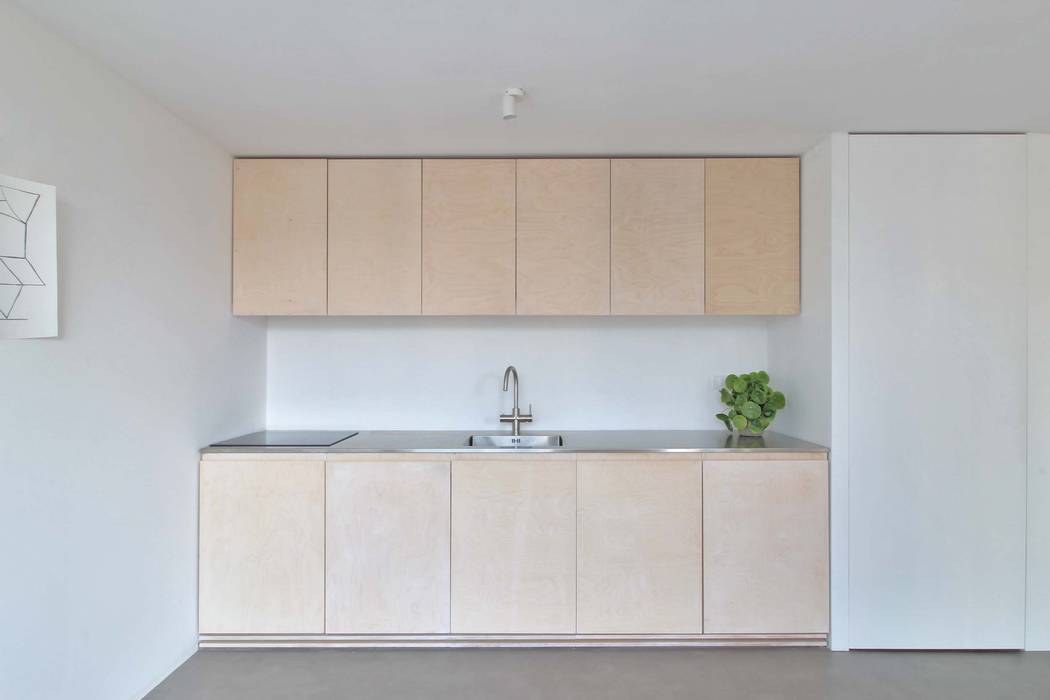 Tiny House, Julius Taminiau Architects Julius Taminiau Architects Built-in kitchens Wood Wood effect