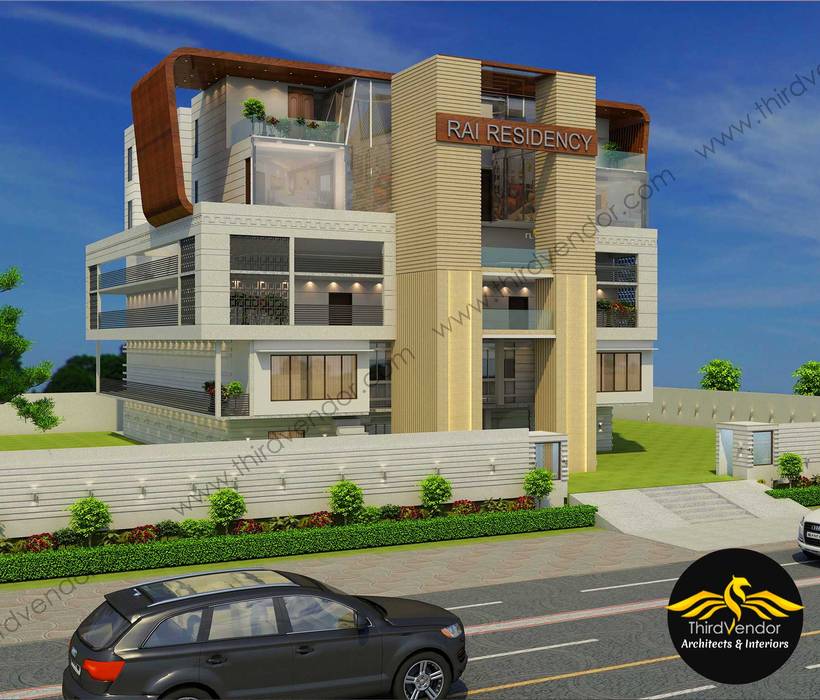 House in Allahabad- U.P ThirdVendor - Architects Multi-Family house Bricks