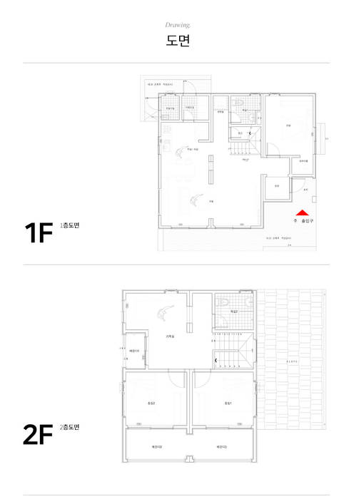 floor plan :: 도면 공간제작소(주) 모던스타일 주택 전원주택,목조주택,단독주택