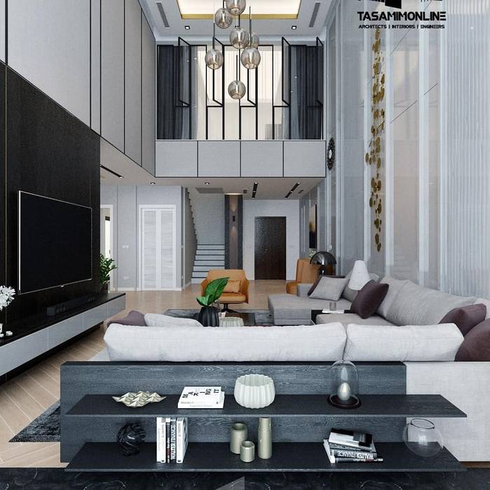 Family Living interior design Tasamim Online تصاميم أونلاين