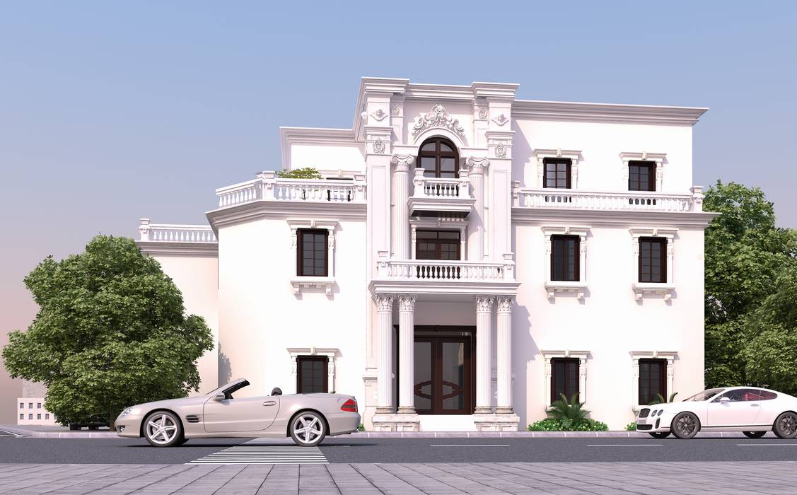 New Classic Luxury Villa, Tasamim Online تصاميم أونلاين: كلاسيكي تنفيذ Tasamim Online تصاميم أونلاين, كلاسيكي