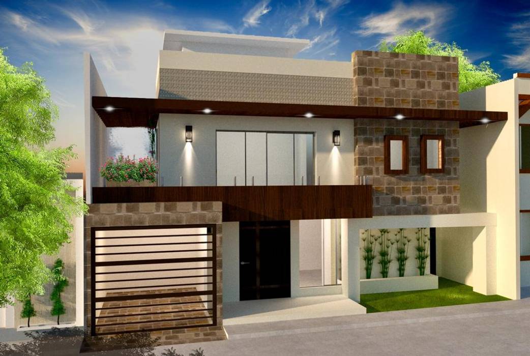 CASA GARDENIAS, K-Arquitectura K-Arquitectura Modern Houses Stone