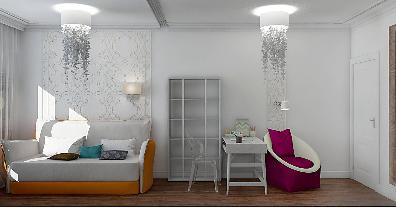 АМЕРИКАНСКАЯ КЛАССИКА DE LUXE (детская), STUDIO DESIGN КРАСНЫЙ НОСОРОГ STUDIO DESIGN КРАСНЫЙ НОСОРОГ Girls Bedroom