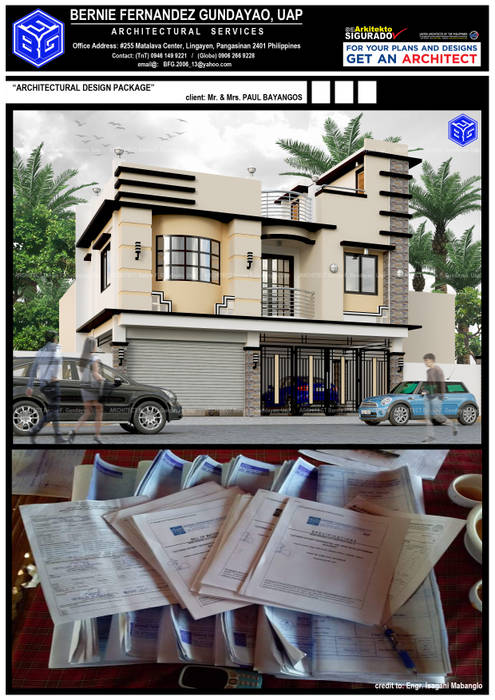 "TWO(2)-STOREY RESIDENTIAL-Additional" BFG Architectural Services Multi-Family house کنکریٹ