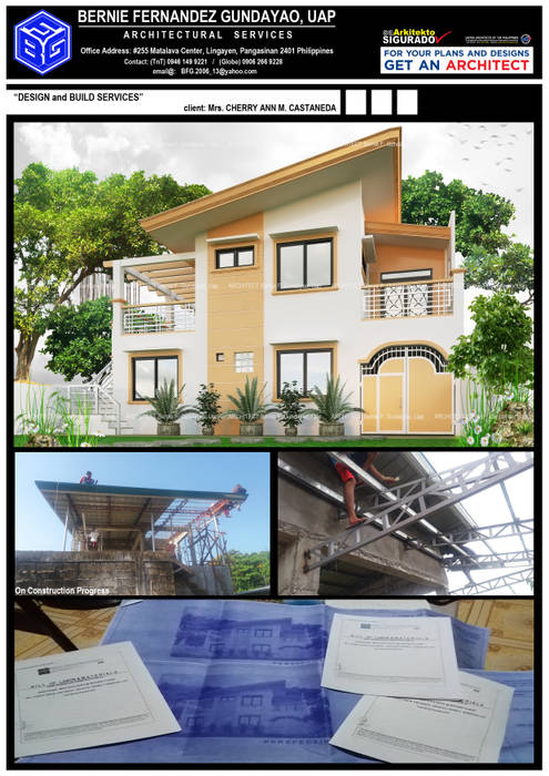 "TWO(2)-STOREY RESIDENTIAL", BFG Architectural Services BFG Architectural Services منزل عائلي كبير أسمنت