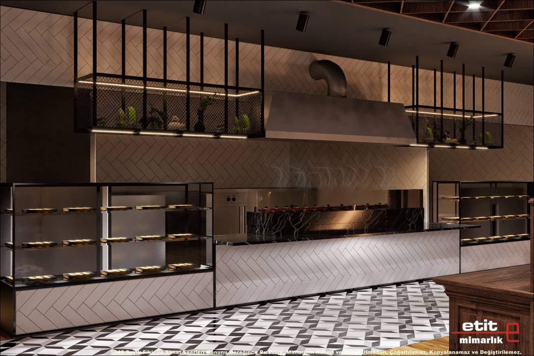 Reyna Restaurant, Etit Mimarlık Tasarım & Uygulama Etit Mimarlık Tasarım & Uygulama Commercial spaces Ceramic Bars & clubs