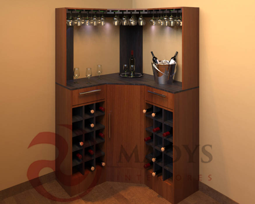 Cavas, MADYS INTERIORES MADYS INTERIORES Ruang Penyimpanan Wine/Anggur Klasik