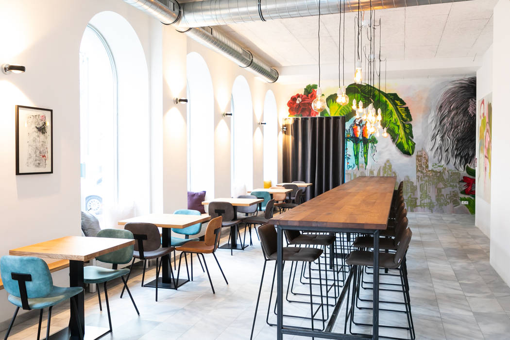 Planung Und Umbau Restaurant Die Goldene Banane In Graz Moderne Gastronomie Von Inarch Sabine Schimanofsky Modern Homify