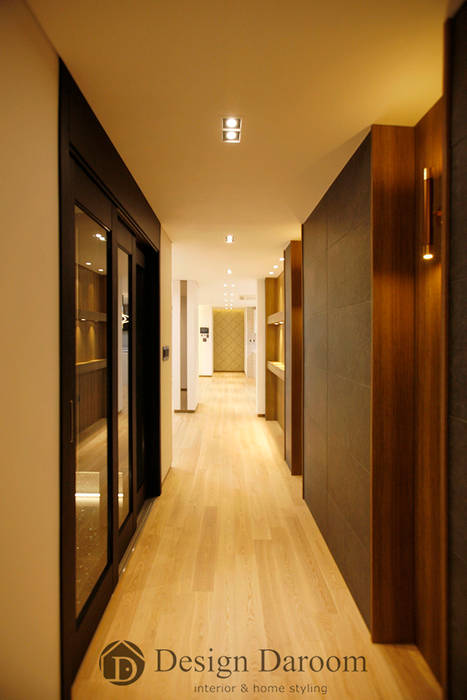 김포 전원주택 78py, Design Daroom 디자인다룸 Design Daroom 디자인다룸 Modern Corridor, Hallway and Staircase