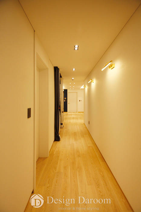 김포 전원주택 78py, Design Daroom 디자인다룸 Design Daroom 디자인다룸 Pasillos, vestíbulos y escaleras de estilo moderno