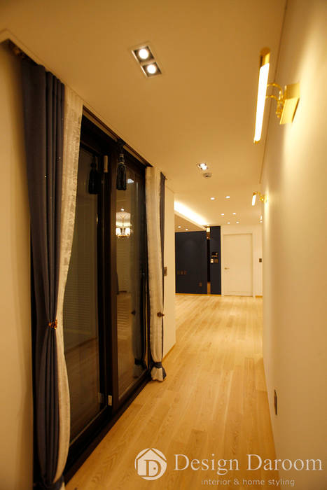 김포 전원주택 78py, Design Daroom 디자인다룸 Design Daroom 디자인다룸 الممر الحديث، المدخل و الدرج