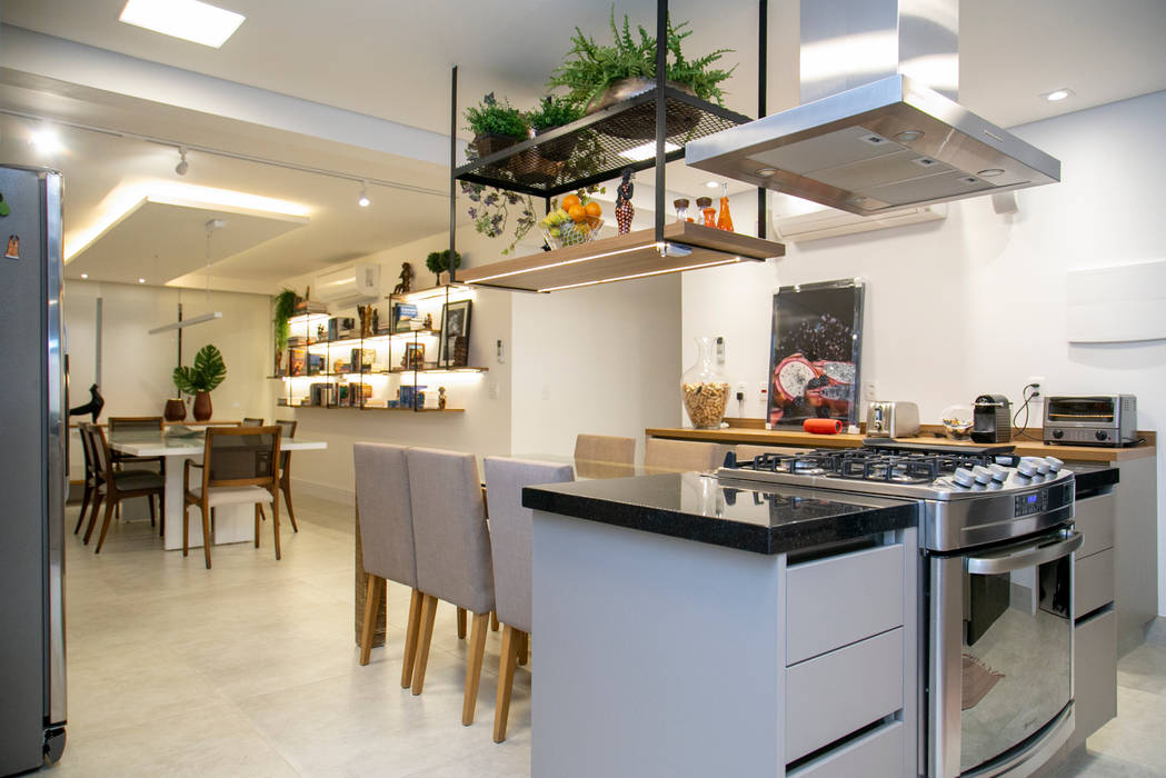 Apartamento Abílio Soares, Atelier C2H.a Atelier C2H.a Cocinas de estilo moderno