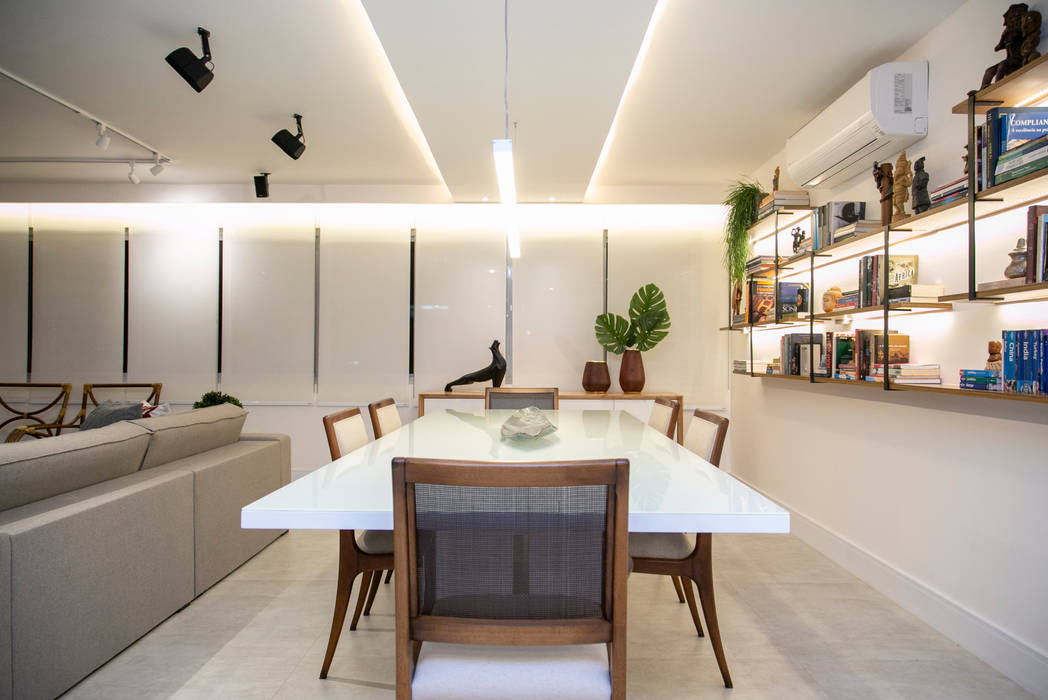 Apartamento Abílio Soares, Atelier C2H.a Atelier C2H.a モダンデザインの ダイニング