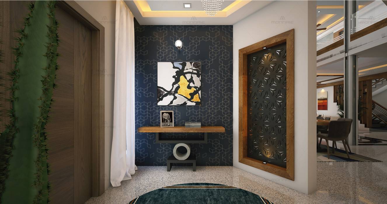 Best Foyer Designs In India Modern By Monnaie Interiors Pvt Ltd