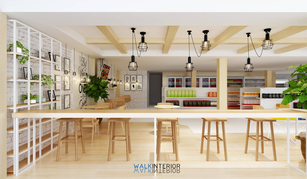 minimart, walkinterior design walkinterior design Villas Madera Acabado en madera