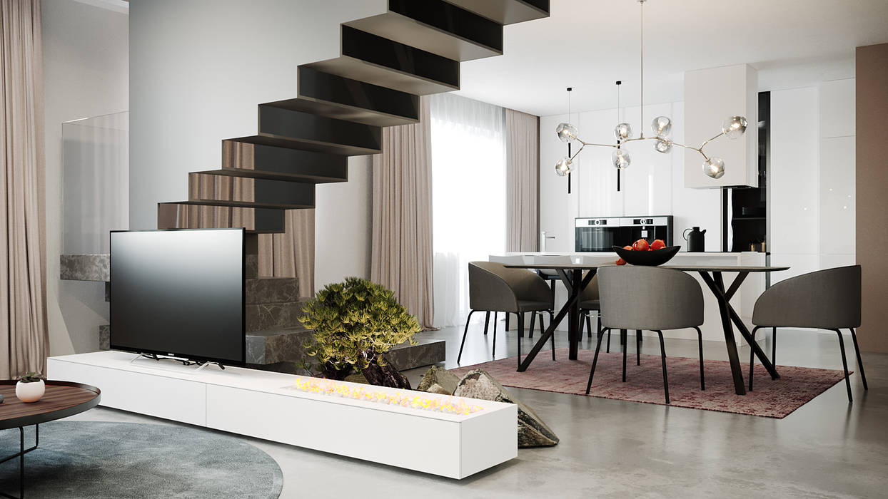 гостиная дизайн студия А Гординского Living room Wood-Plastic Composite