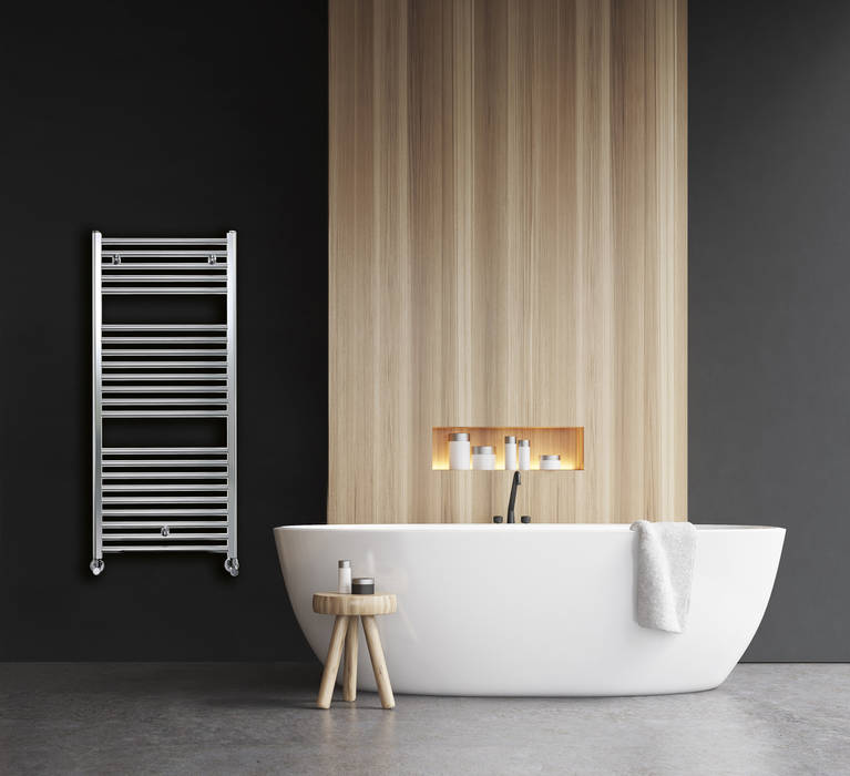 Cube-al Bath homify Bagno moderno Alluminio / Zinco scaldasalviette