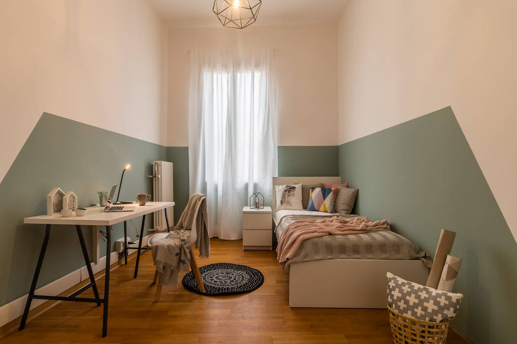 Home staging di stanze per studenti a Padova, Valorizza e Vendi Valorizza e Vendi Moderne Schlafzimmer