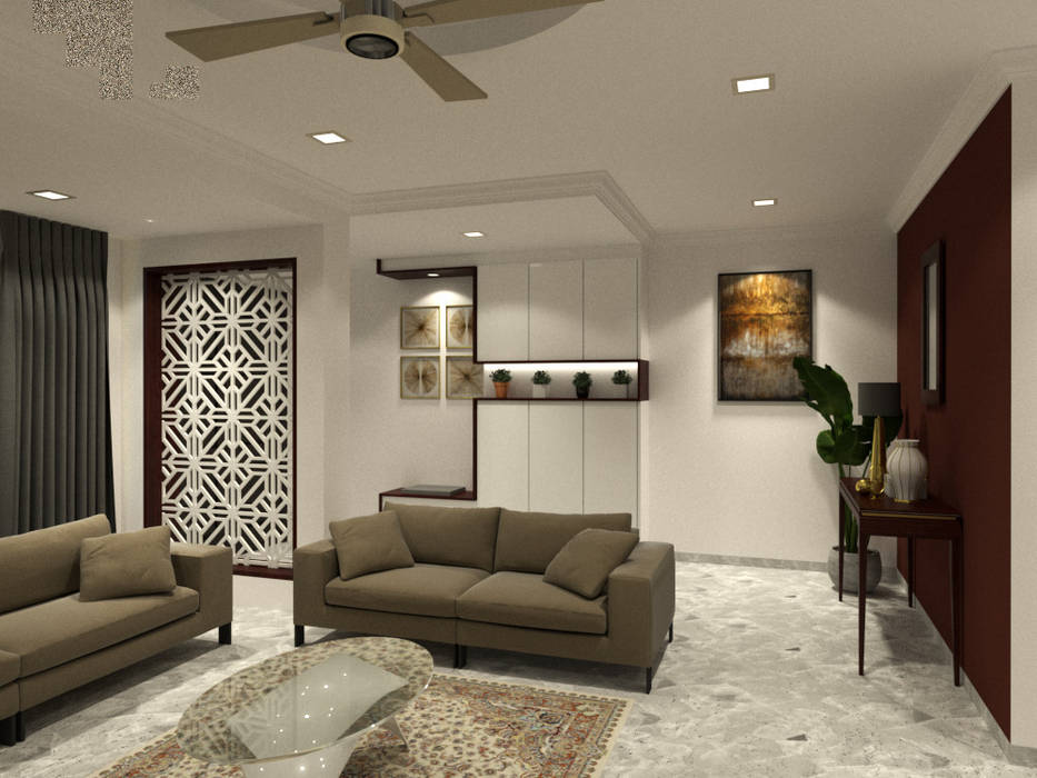 PROPOSED INTERIOR DESIGN OF LIVING ROOM FOR PN. NOOR HAZURA HASHIM AT BANDAR KINRARA, PUCHONG. eL precio Living room