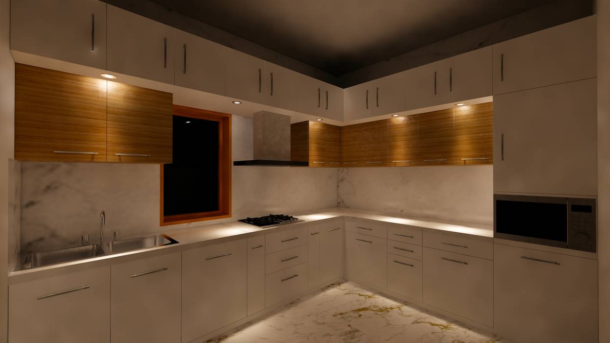 Modular Kitchen Design Creative Architects Studio Built-in kitchens Plywood