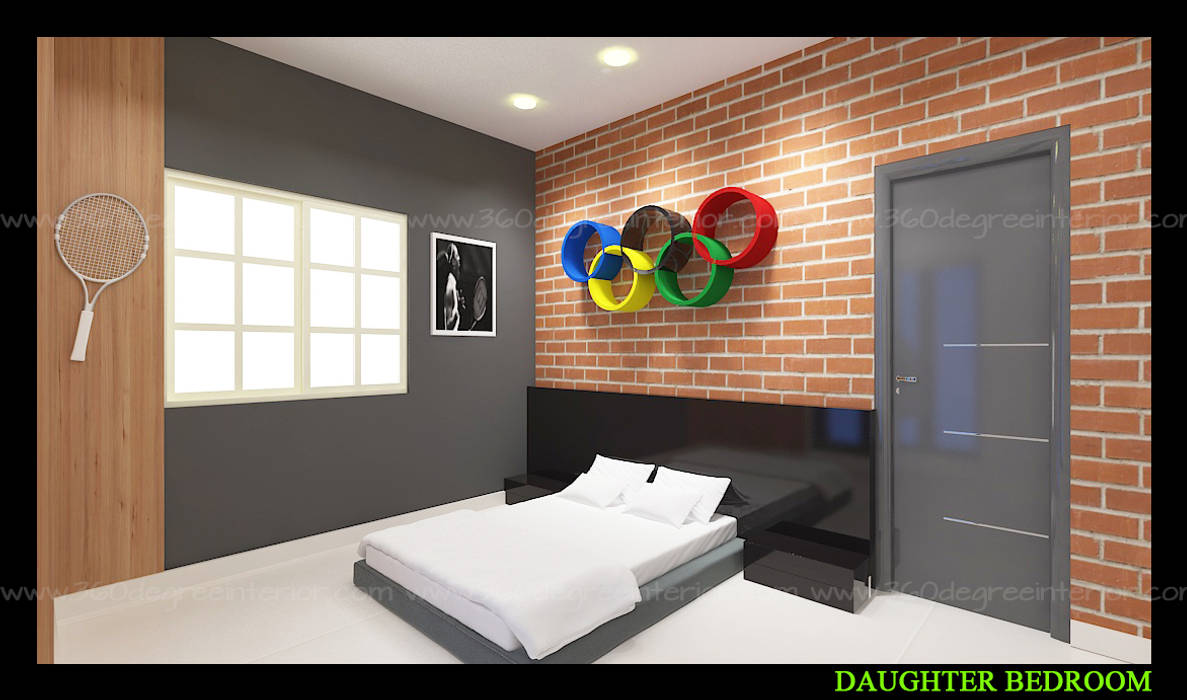 Modular Room designs, 360 Degree Interior 360 Degree Interior Cuartos pequeños Contrachapado