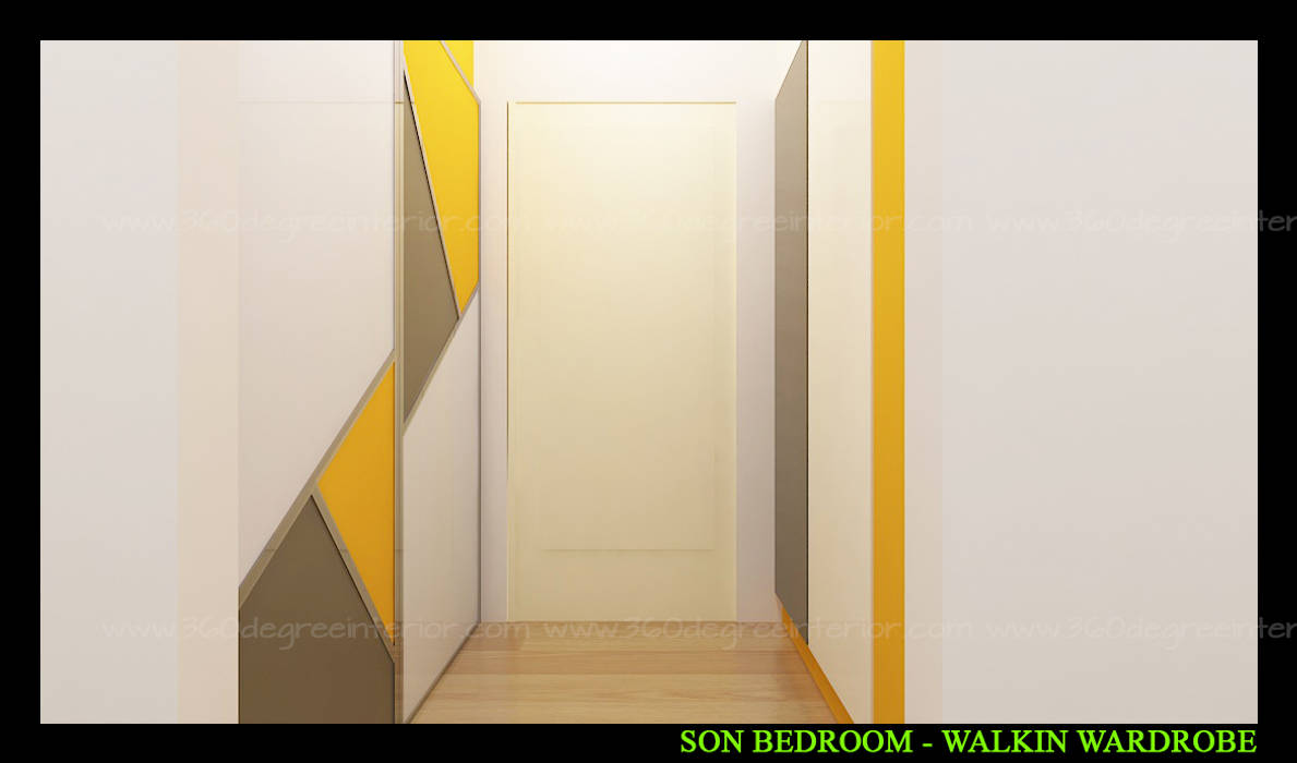 walkin wardrobe 360 Degree Interior Small bedroom Glass