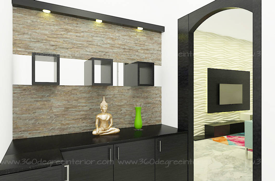 Turnkey Interior - Mr Shanmugam, 360 Degree Interior 360 Degree Interior Paredes y pisos de estilo minimalista Contrachapado
