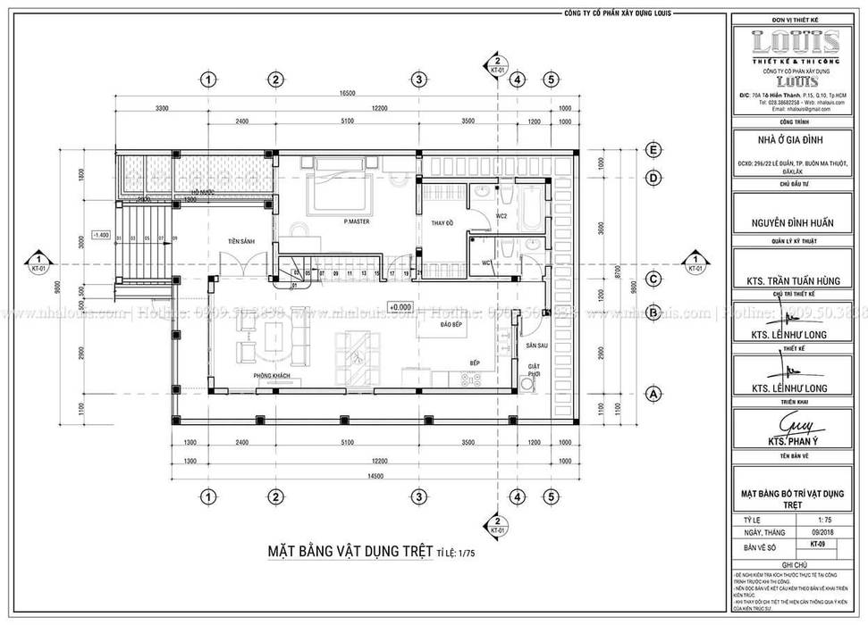 Thiết kế biệt thự 2 tầng phong cách đồng quê kiểu Mỹ Công Ty Thiết Kế Xây Dựng LOUIS