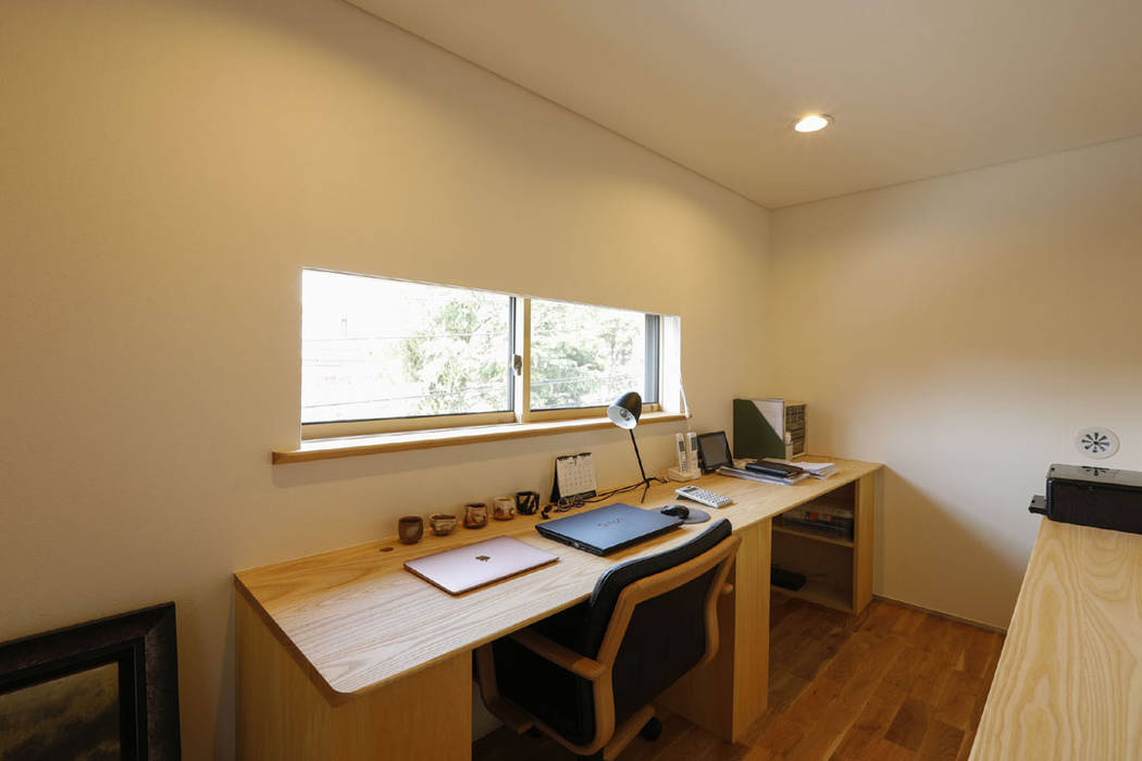 二階堂の家, 光風舎1級建築士事務所 光風舎1級建築士事務所 Study/office Wood Wood effect