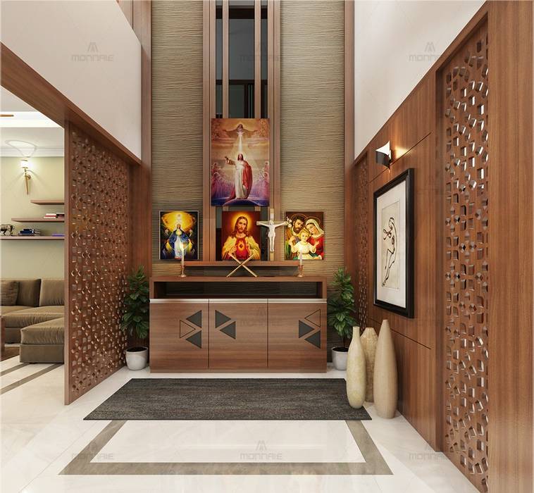 Best Interior designs in Kerala—Monnaie Architects & Interiors, Monnaie Interiors Pvt Ltd Monnaie Interiors Pvt Ltd Corredores, halls e escadas asiáticos