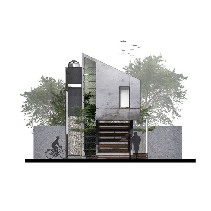 Rumah Cihanjuang, Regi Kusnadi Regi Kusnadi Minimalist style garden