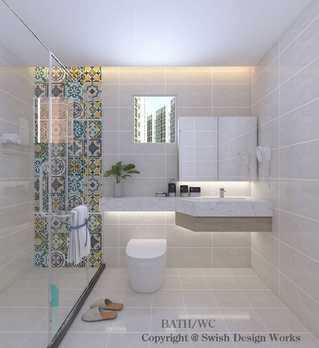 Bathroom Swish Design Works 現代浴室設計點子、靈感&圖片