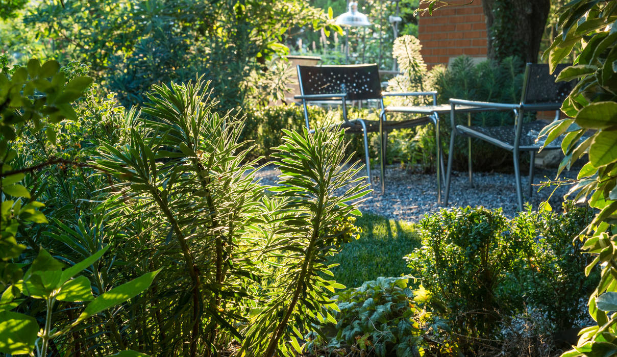 Giardino privato tra Milano e Como, Mirco Colzani Mirco Colzani Jardines delanteros Hierro/Acero