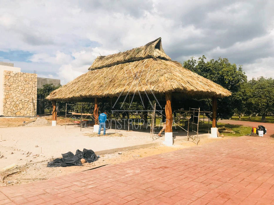 Construcción y remodelación de Palapas, Construpalapa Construpalapa Log cabin لکڑی Wood effect