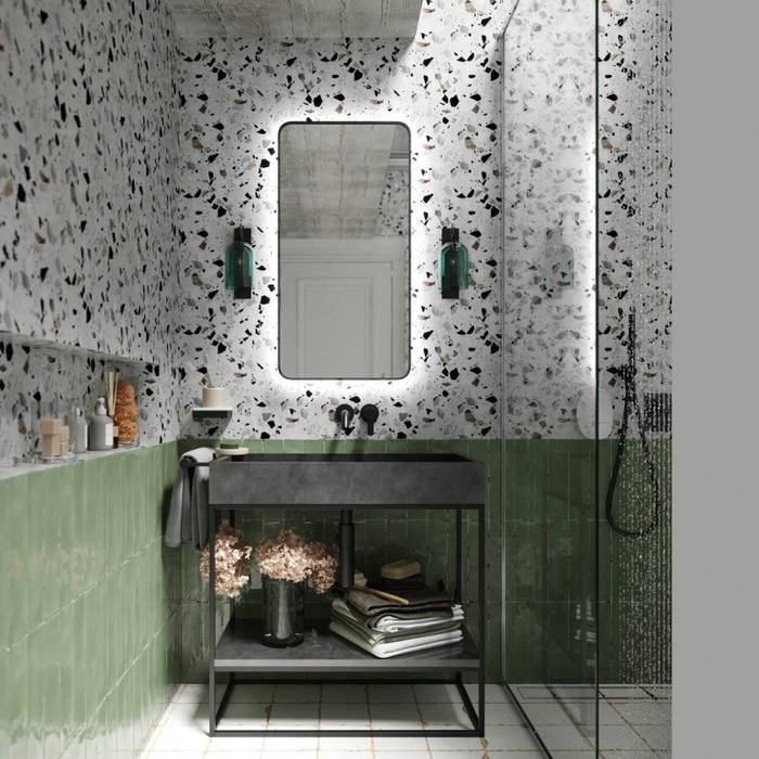 Espejo de baño con retroiluminación led marco negro centro espejos bañosespejos | homify