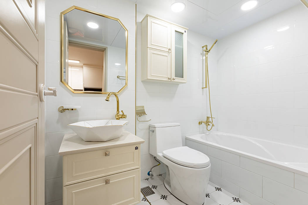 목동 아이파크 2차 아파트 , 곤디자인 (GON Design) 곤디자인 (GON Design) Modern style bathrooms
