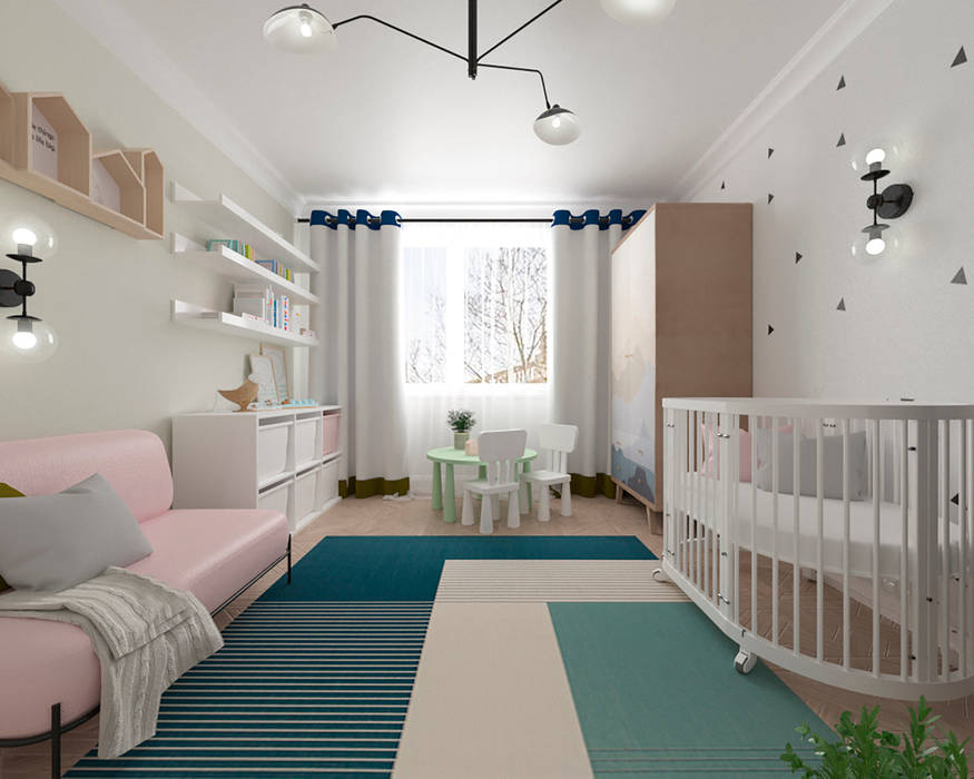 Проект "Романовы", Яна Сахаревич Яна Сахаревич Baby room MDF