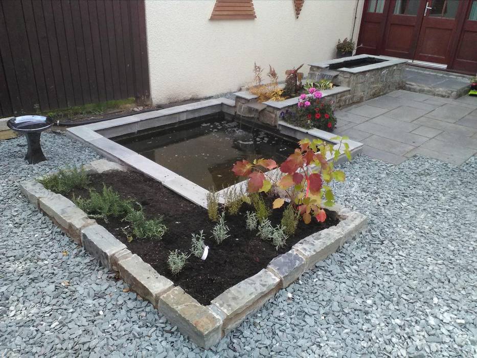 A garden design project for Edinburgh Colinton Gardening Services - garden landscaping for Edinburgh Jardines zen garden design Edinburgh