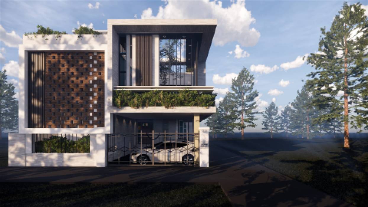 East Elevation MAP Architects Villas Home Design, Contemporary House