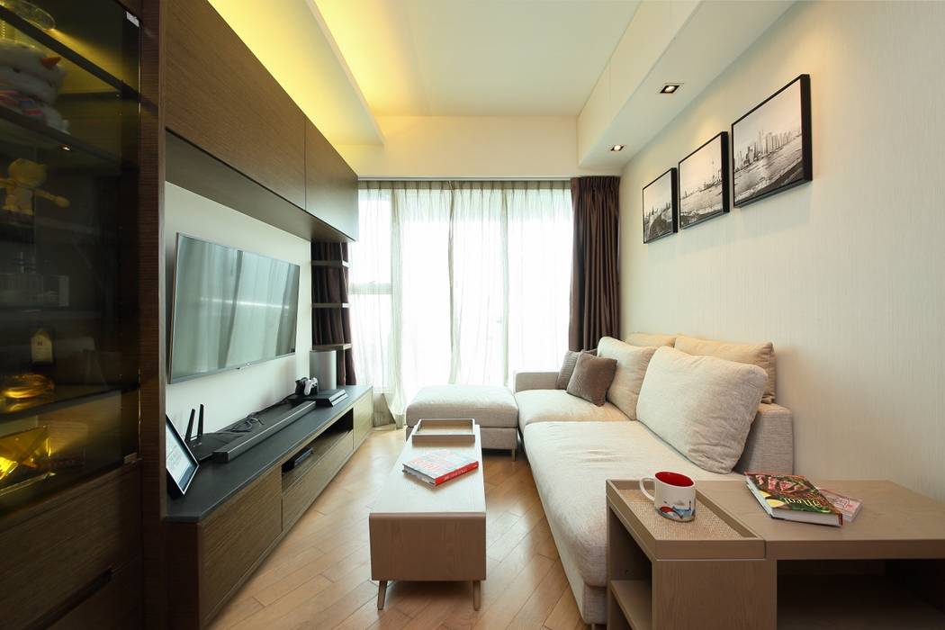 海桃灣, Inspire Design Ltd Inspire Design Ltd Salas de estar modernas Madeira Efeito de madeira