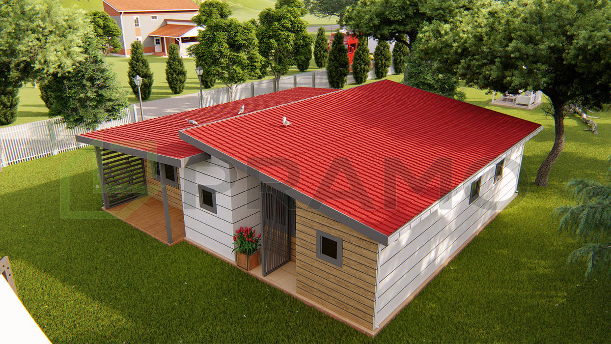 FİLDİŞİ BİREYSEL KONUT PROJESİ, PRAMO PREFABRİCATED & STEEL PRAMO PREFABRİCATED & STEEL Roof Metal