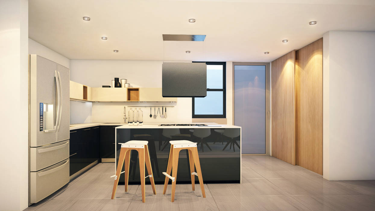 Proyecto Casa TM M-Ox Arquitectos Cocinas de estilo moderno