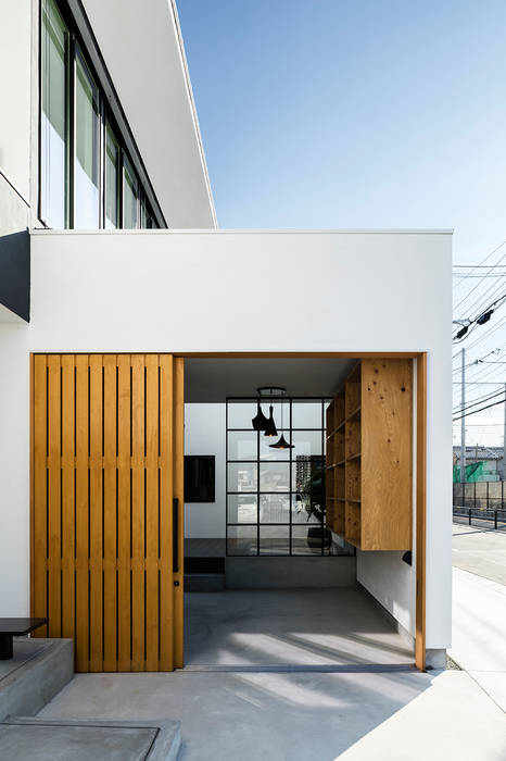 House OK, HAMADA DESIGN HAMADA DESIGN Modern garage/shed