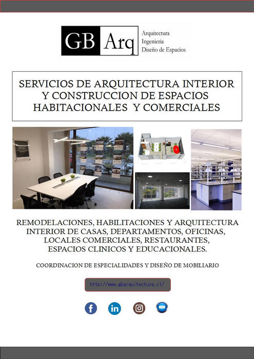 Arquitectura Interior y Mobiliario, GB Arquitectura GB Arquitectura Ruang Studi/Kantor Modern